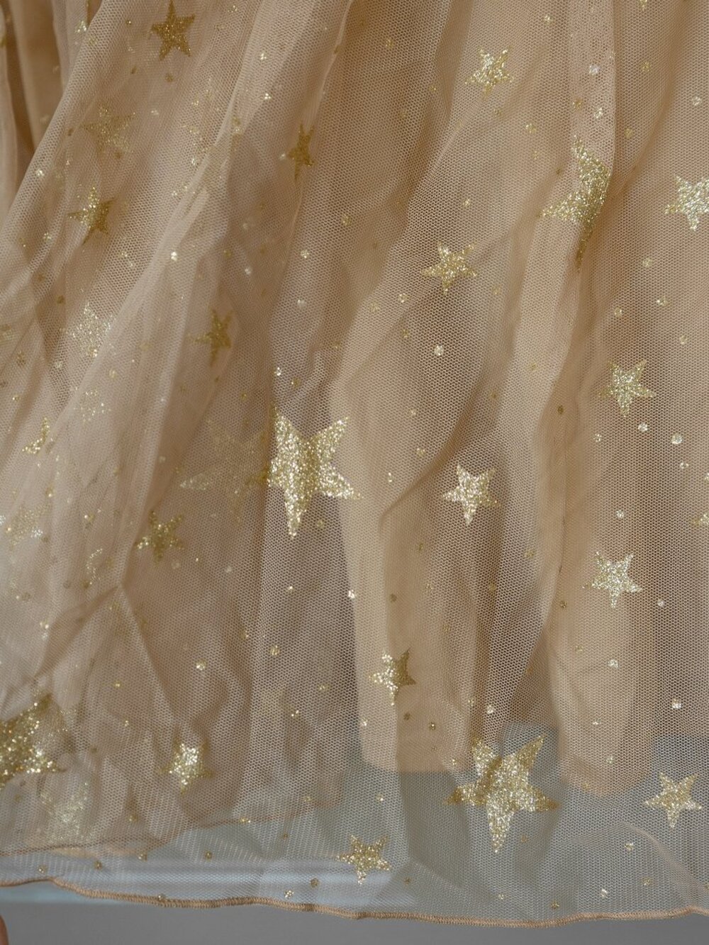 Torrid Celestial Tulle Skater Skirt Sheer Gold Star Glitter Sparkle Pull On - Picture 7 of 14